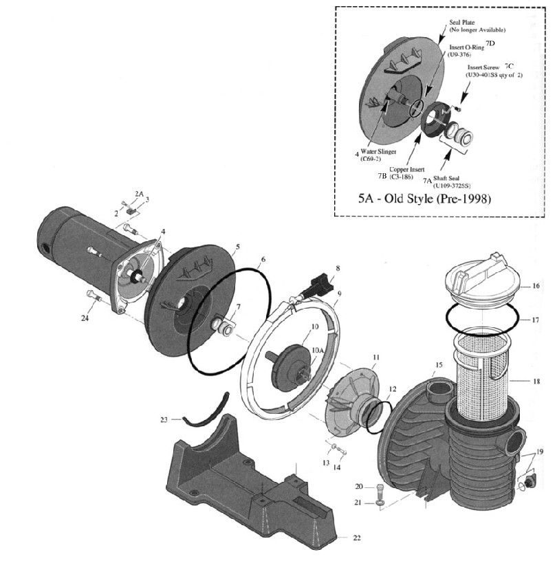  - StaRite Max-E-Glas II and Dura-Glas II Pump - -Blow Up